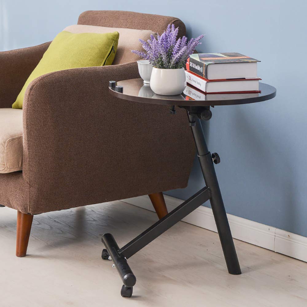 Round Side Table End Table Nightstand Height Adjustable Coffee End Sofa Side Table Bedside Desk Modern Studio Collection For Small Spaces Bedroom Living Room Black C1 Buy Online At Best Price In Uae