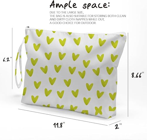 Miniatura 6 de Fokongna Bolsa de pañales para ropa sucia, bolsa impermeable para traje de baño, pañales, artículos de tocador para la playa, viajes, ropa sucia,