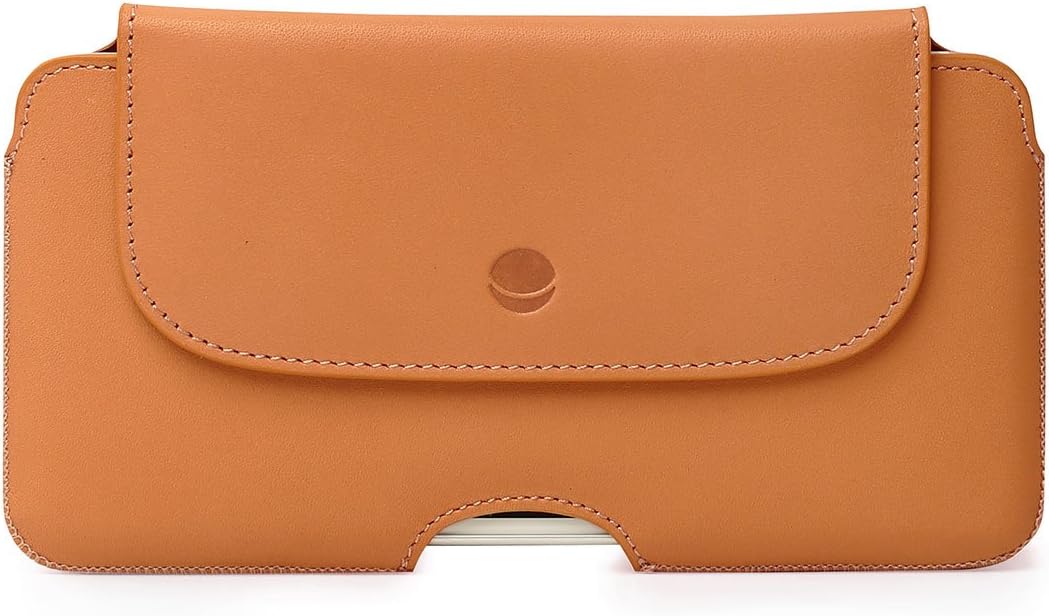 Beyza Cases The Hook Leather Holster Belt Clip Case for iPhone 8 Plus / 7 Plus / 6 Plus - Tan