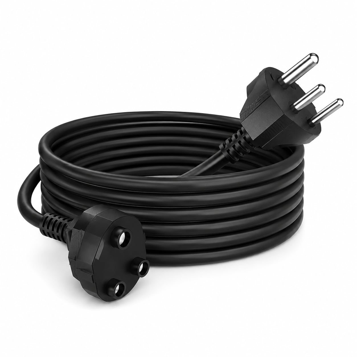 Elove 16Amp Heavy Duty Power Extension Cord 1.5 SQ MM (16AWG) Pure Copper Wire | 3 Pin Extension Cable | 5 Meter Plug & Socket Electrical Extender Power Cable for Electronics appliances-image-11
