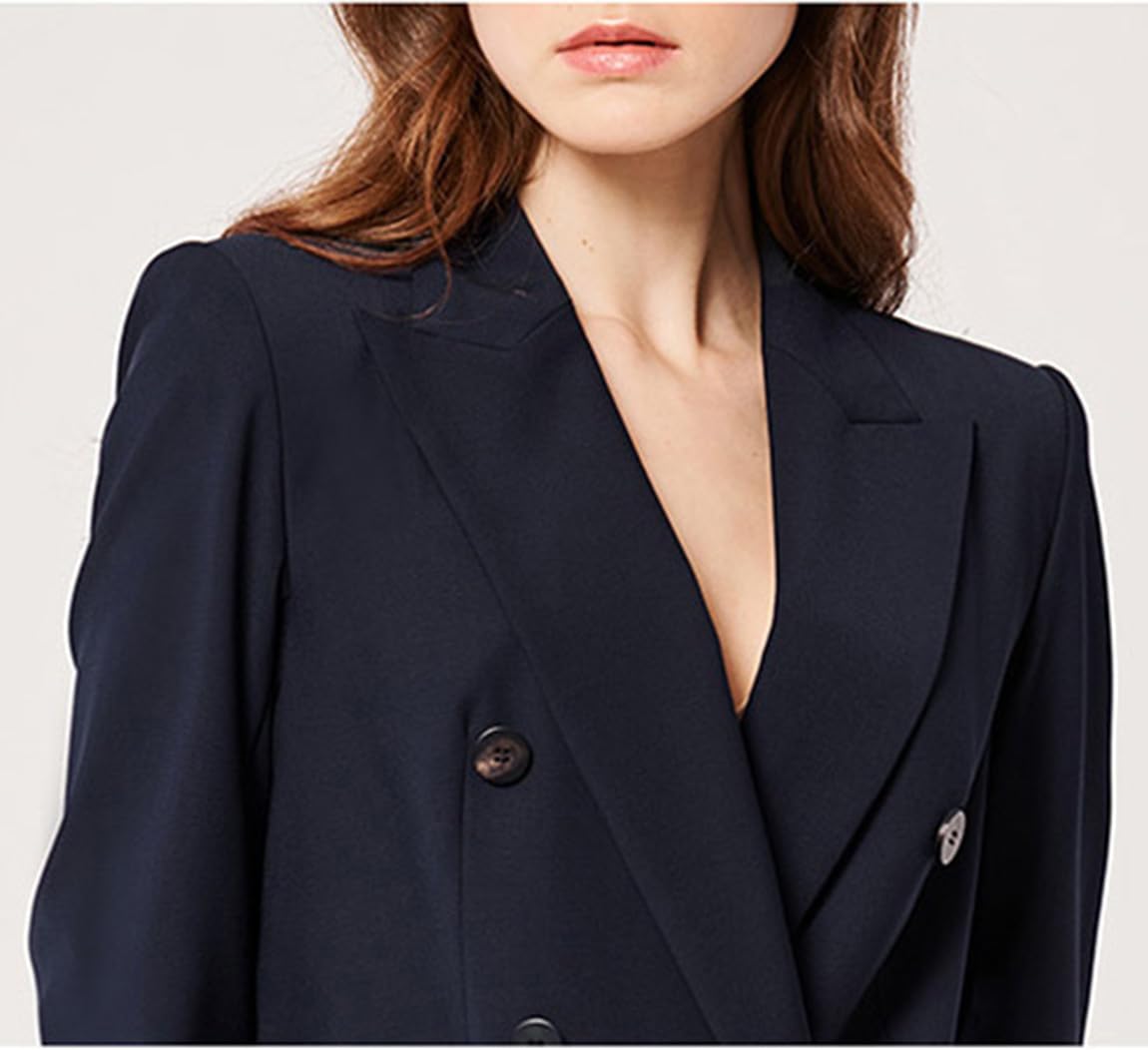 Donna Blazer Doppiopetto Giacca da Abito Formale Top da Festa