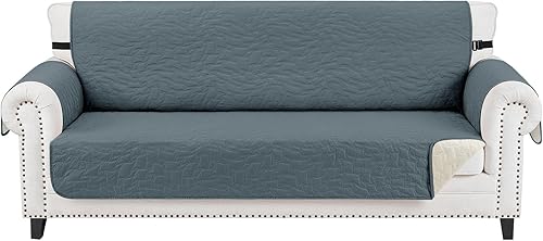 CUCRAF Funda acolchada antideslizante para sofá, resistente al agua, protector de muebles para sofá de 3 cojines, apto para mascotas, funda de sofá