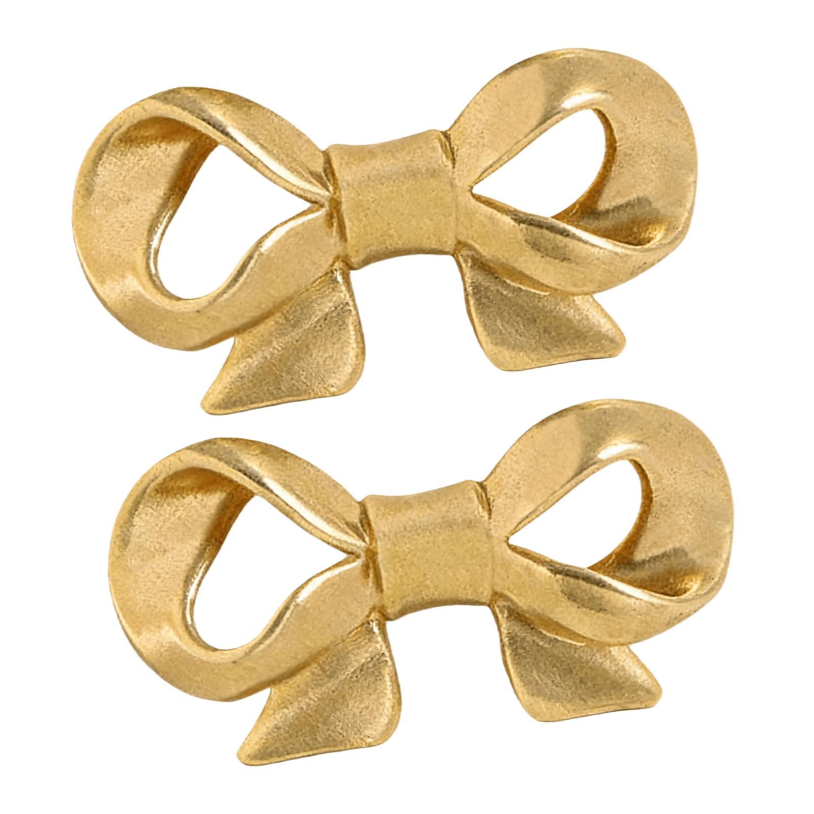 Kaeltsyn Gold Brass Dressers Knob Unique Kitchen Cabinet Door Handle Wardrobe Pulls Bowknot Shape Drawer Furniture Hardware Furniture Handles And For Dressers Modern
