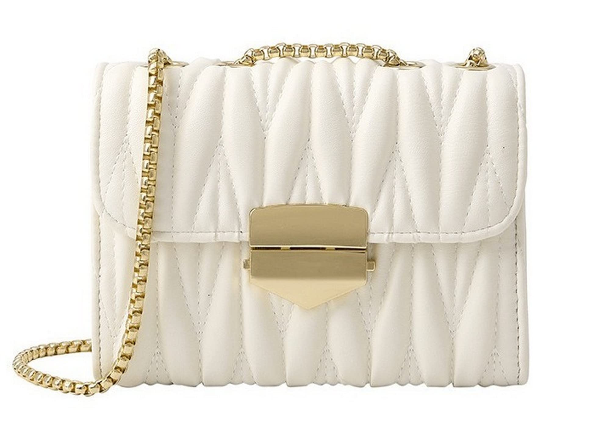 Diva Dale Quilted Premium Party-Wear Casual Stylish Trendy Sling Bag For Women (White) (B0BLW5KFXM) Amazon Price History, Amazon Price Tracker