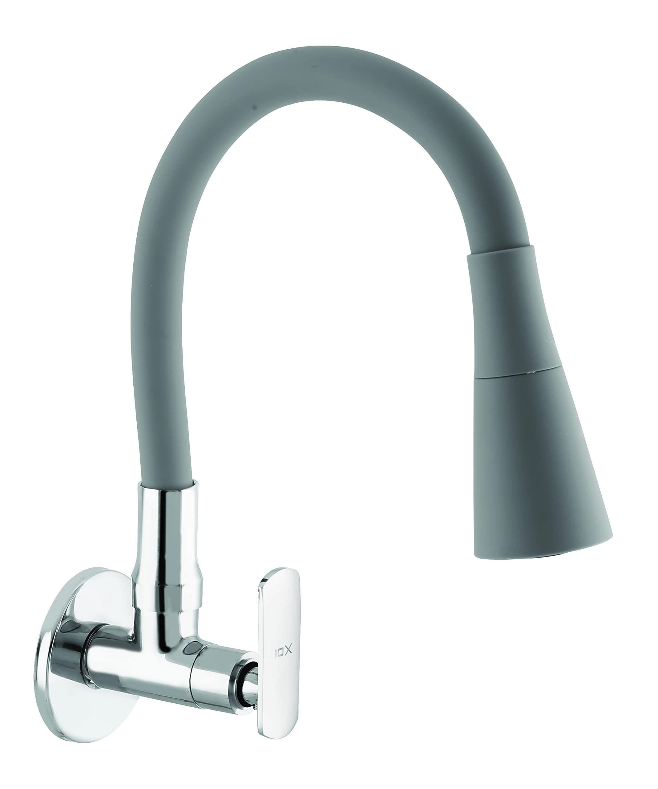 10X Sink Tap For Kitchen Bl-8756 Flexible Neck Dual Flow Grey Color 2 Function Shower Flow/Foam Flow Wall Mount - Chrome (B0B46P7TTY) Amazon Price History, Amazon Price Tracker