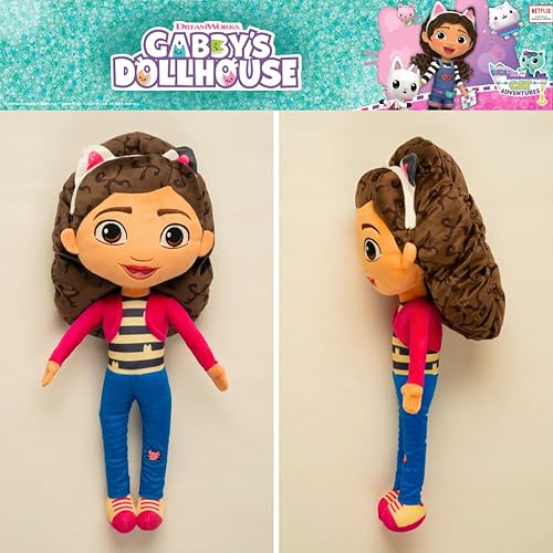 Miniatura 4 de Franco DreamWorks Gabby's Dollhouse Kids Bedding - Almohada decorativa de felpa súper suave, (producto oficial)