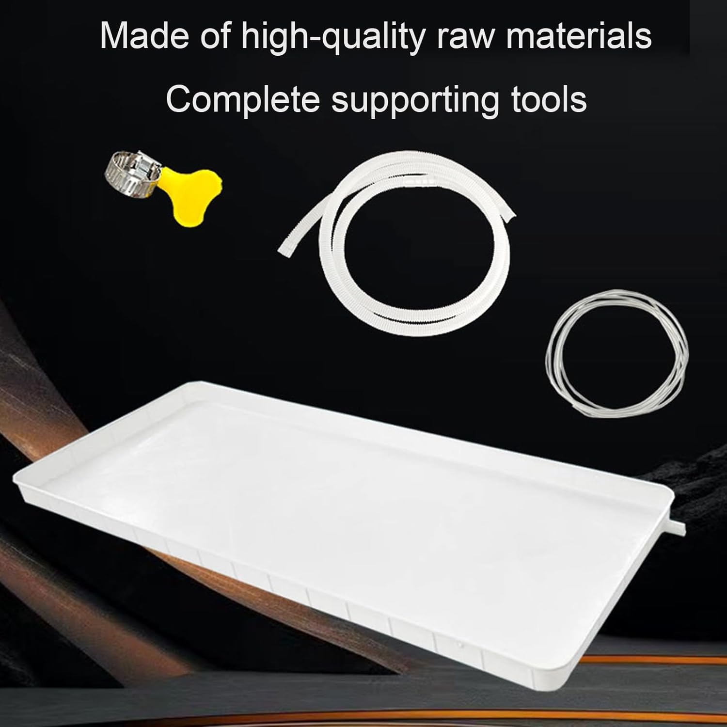 Condensate drain pan, hvac drain pan, With flow guide design, Keeps floors dry, 1-5P universal sink, for Indoor and outdoor(3-5P)