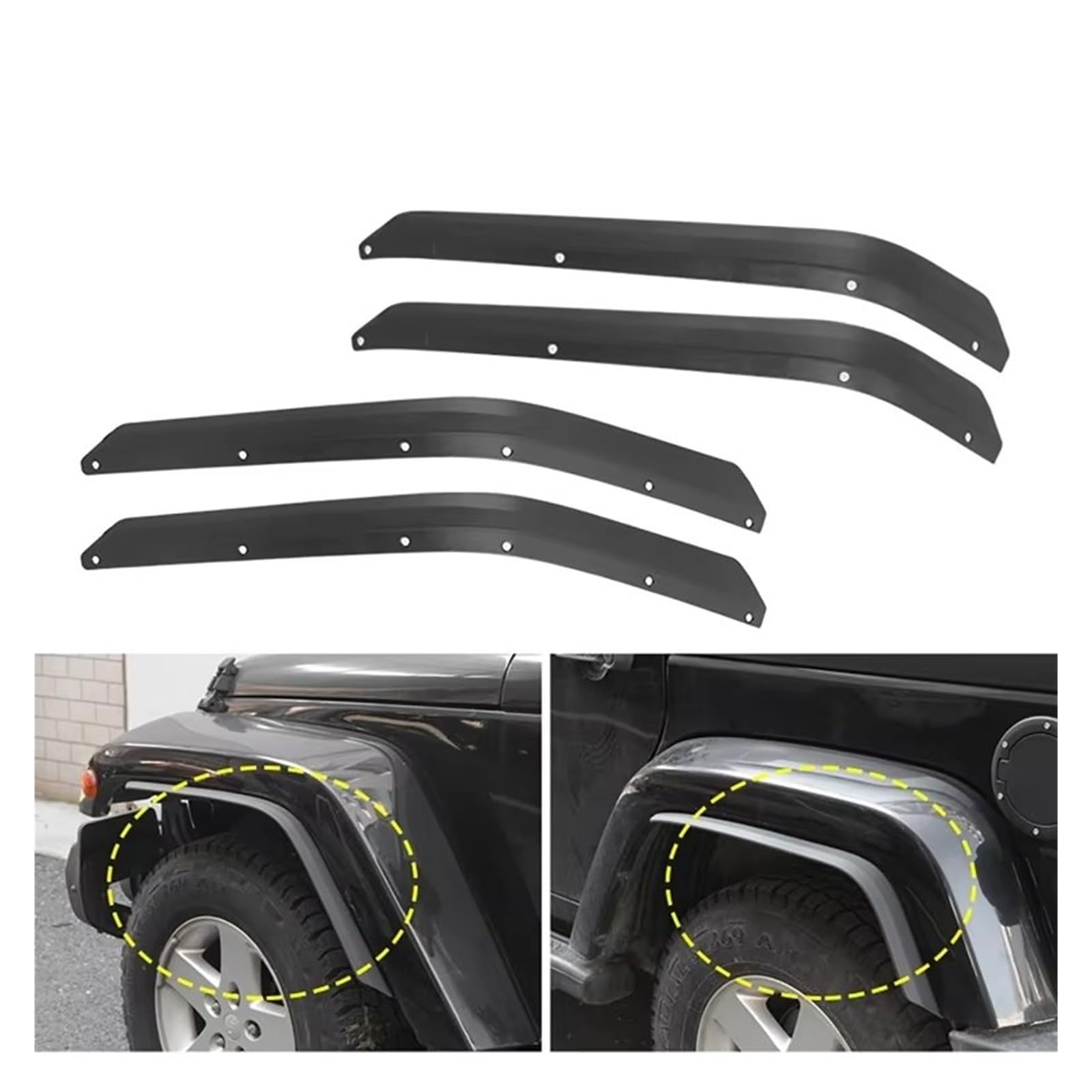 Parafanghi Per Auto Per Jeep Per Wrangler JK 2007-2017