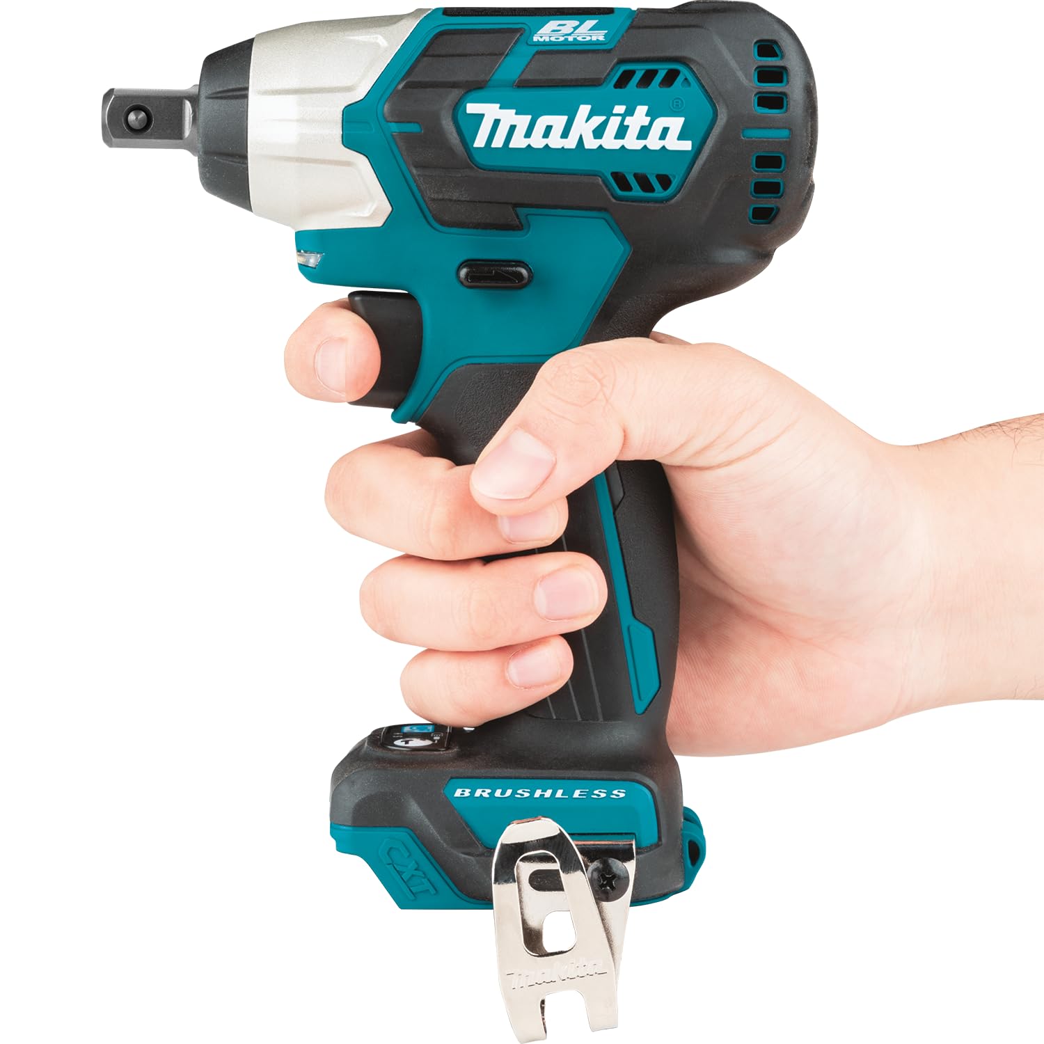 Makita Klucz Udarowy, Czarny/Niebieski, 19.61 x 7.19 x 16.41 cm; 830.07 g