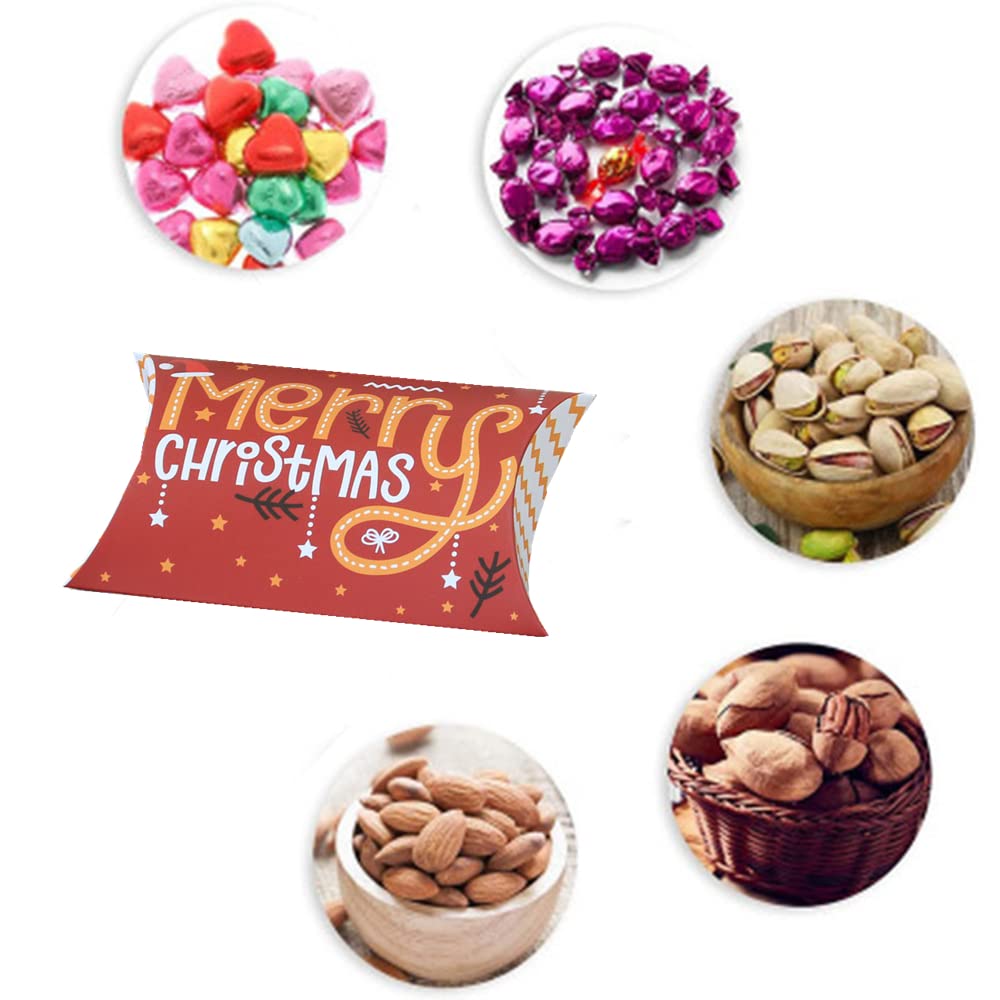 RUIYWEN 48 Scatoline Cartone Natale Scatola di Caramelle Bomboniere Cioccolato Biscotto Dolci Scatola di Regalo per Festa Natalizie (12 Modelli