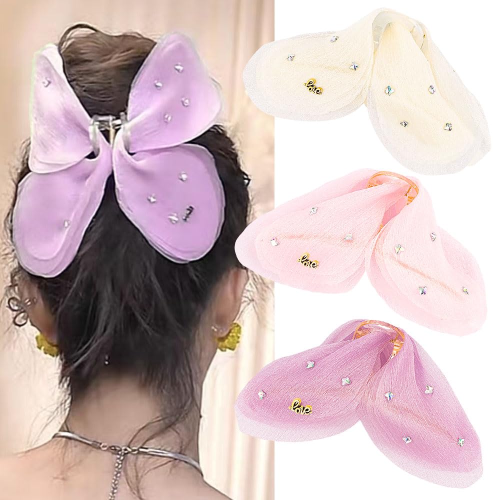 TODDER Butterfly Hair Clips 5 Inch Large Butterfly Claw Clips Nonslip Strong Hold Claw Clips for Women and Girls Large Hair Clips for Thick Hair Cute