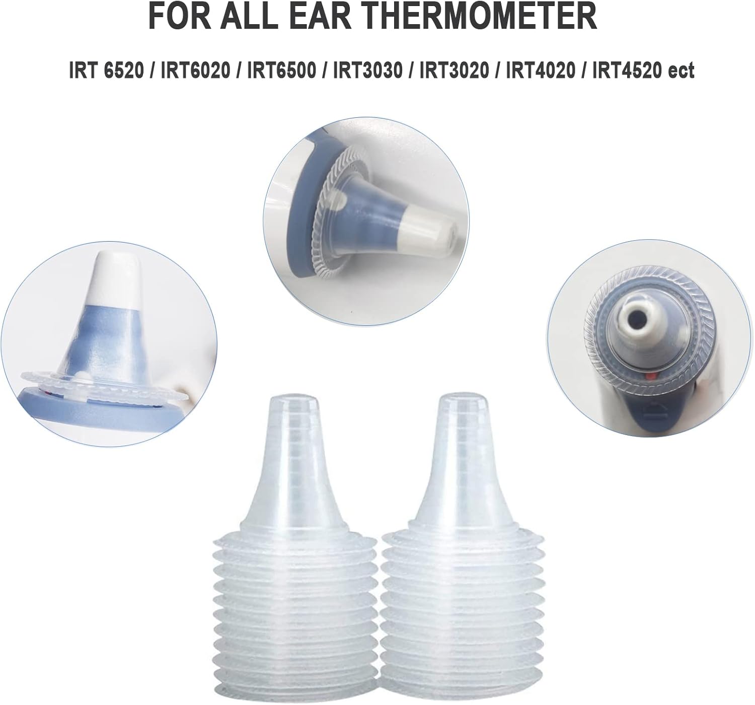 Disposable Ear Thermometers Probe Covers, Soft Ergonomic Earmuffs Non