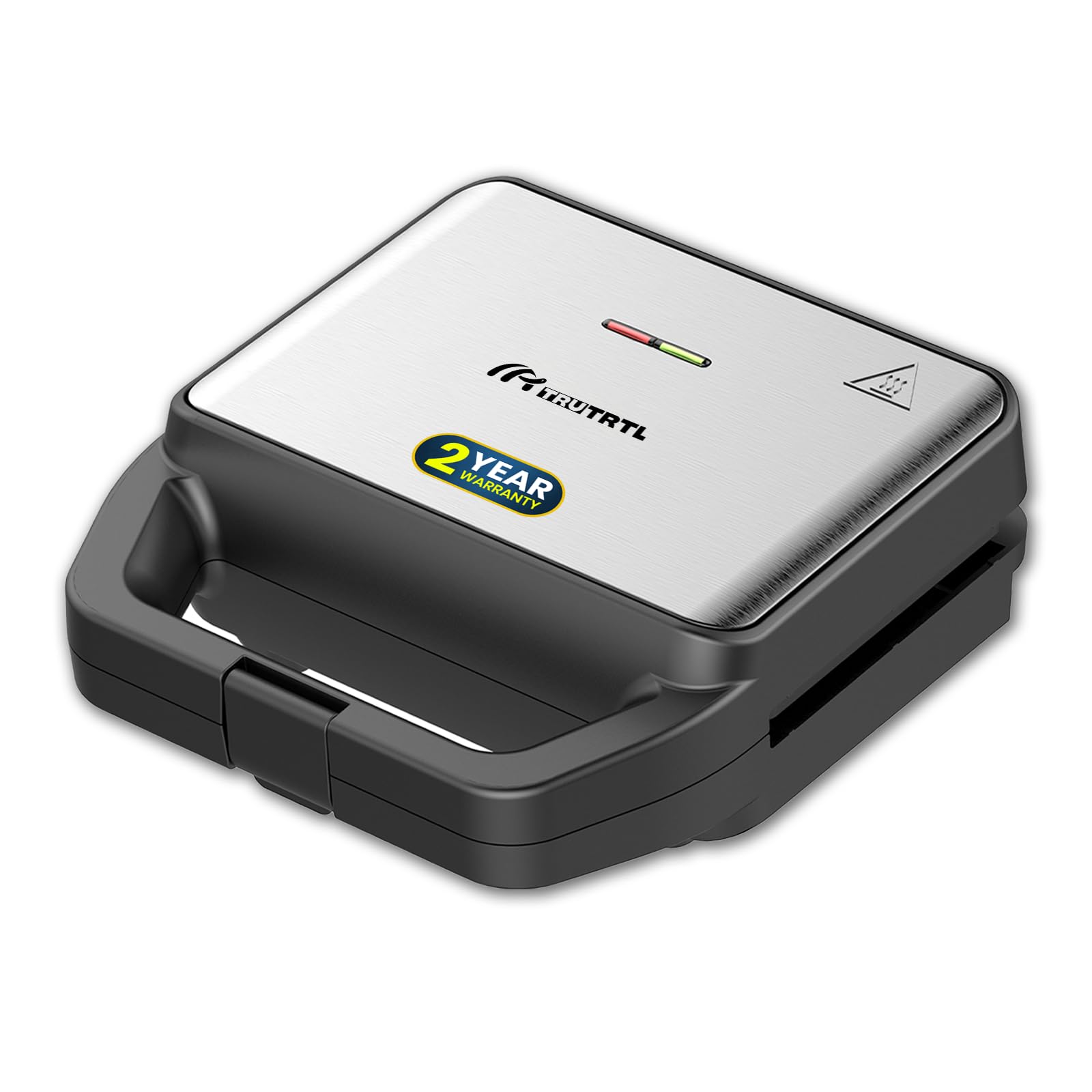 truTRTL Premium 3-in-1 Sandwich Maker Electric with Detachable Plates | Triple Function Grill - Waffle - Toast | German GREBLON Non Stick coating | 800W | Auto Cut-Off | Silver (B0CR5TSFHL) Amazon Price History, Amazon Price Tracker