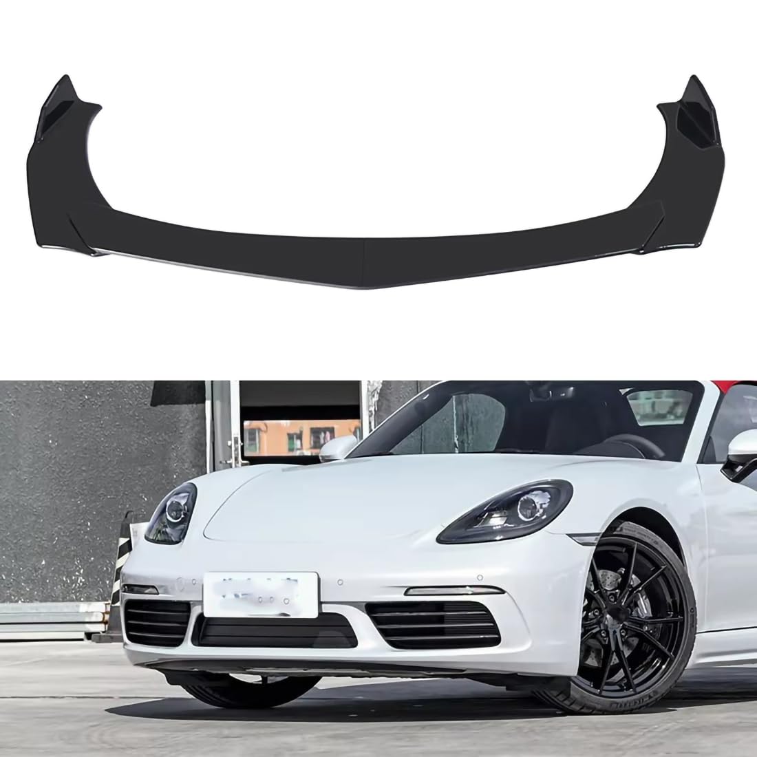 Lèvre avant pour Porsche 718 spoiler de carrosserie ABS finition haute précision