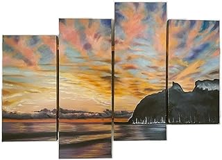 Hand-painted paintings, oil paintings on canvas, modern living room paintings, multi-panel