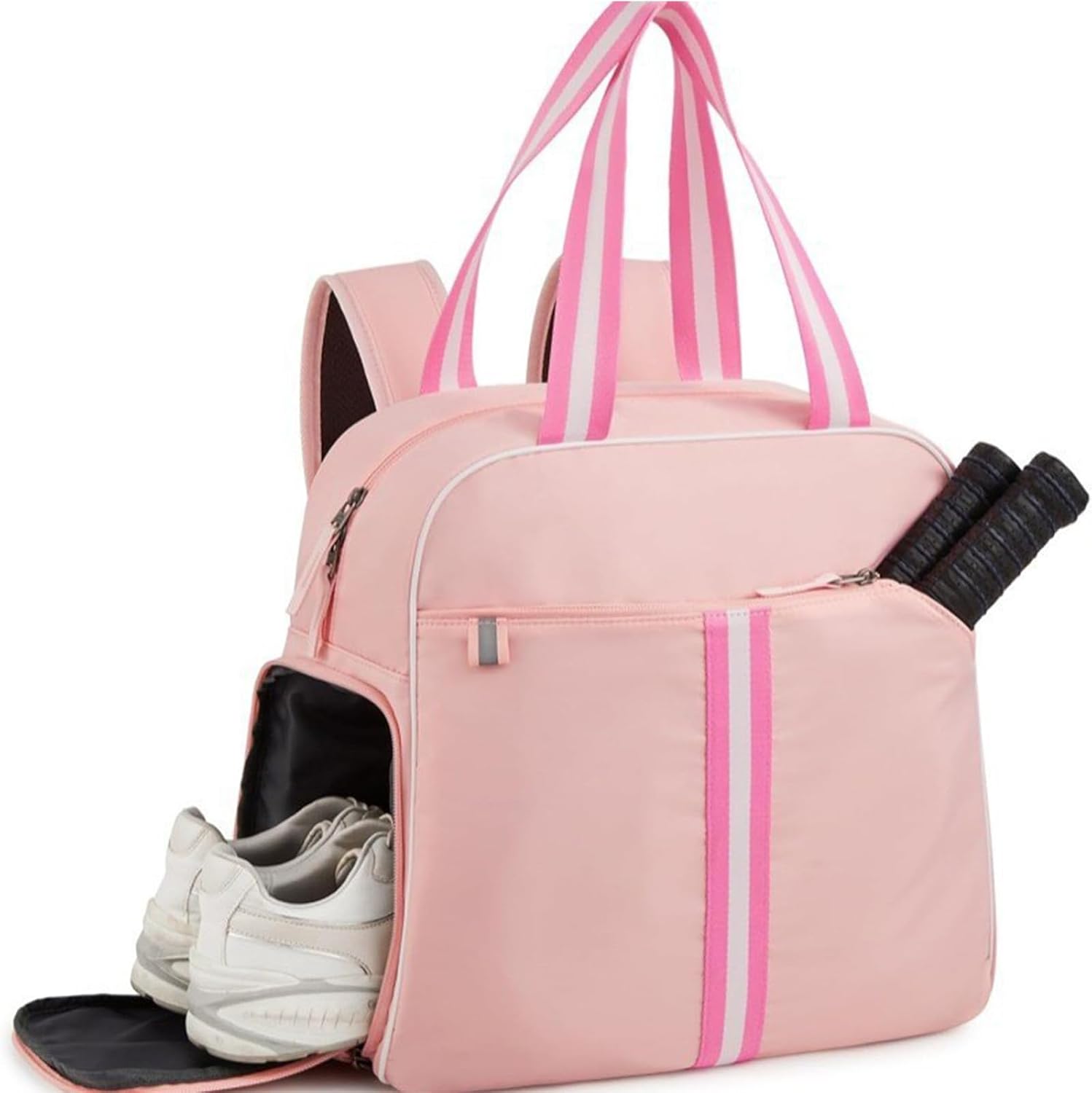 Large Capacity Tennis Backpack for Women - Unisex Waterproof Duffel Bag with Shoe Compartment - Durable Travel Bag