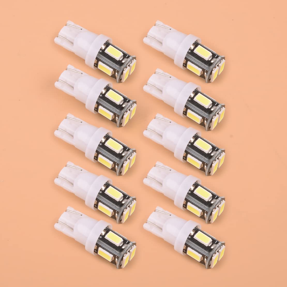 beler 20Pcs 24V T10 6SMD Caravan Camper Trailer RV Car Interior Wedge LED Light