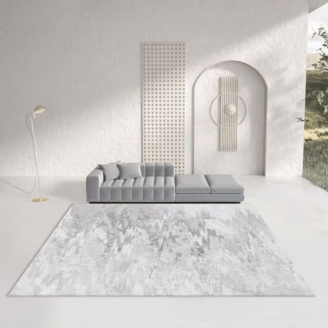Tapis Priere Pliable Moquette Pas Cher Conception de Motifs créatifs Accessoires ménagers Salon Confortables et Anti-allergiques 140X270CM