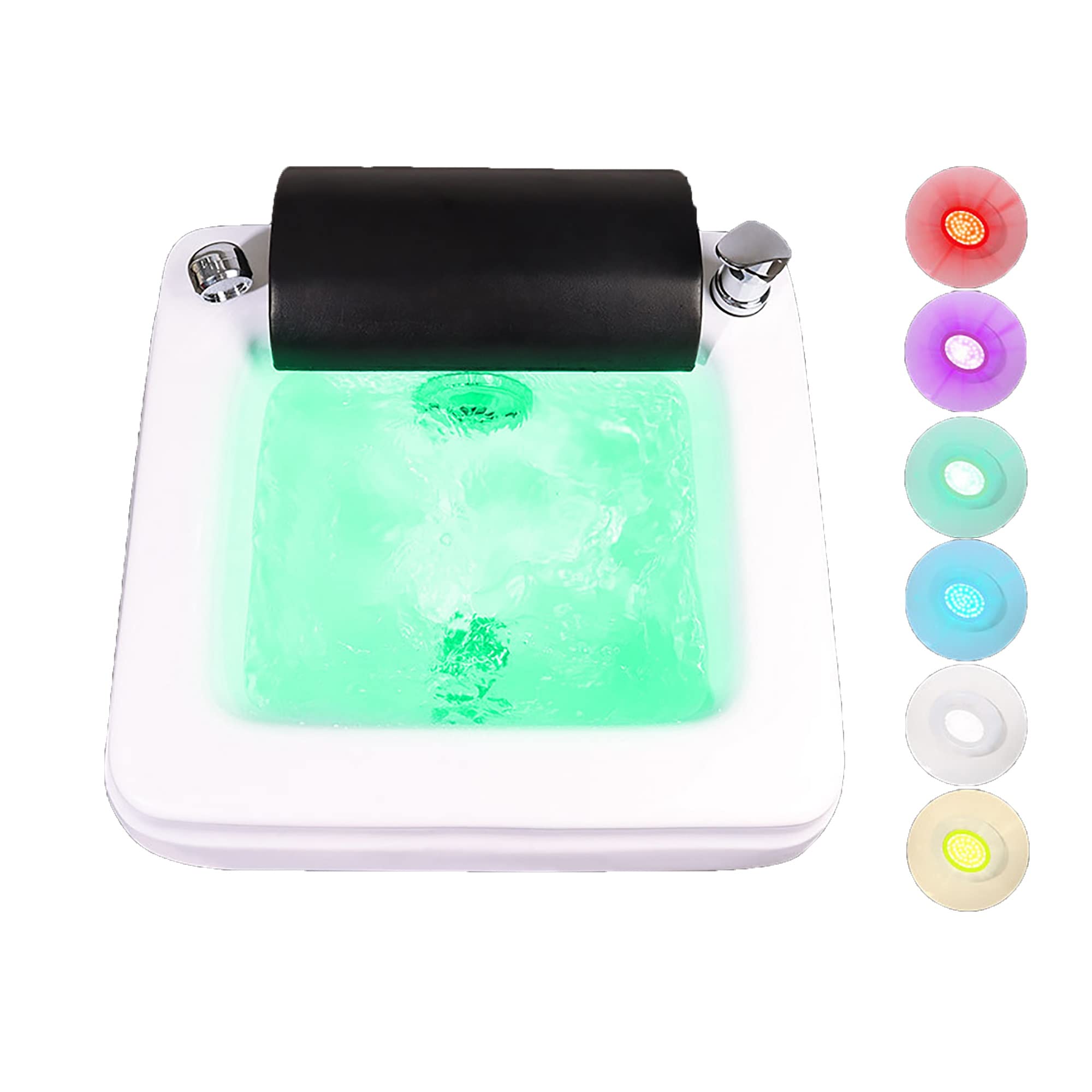 SADRIMFeet Soaking Tub,foot Massager Spa,Acrylic Pedicure Sink,Pedicure Foot Spa,foot Soak Tub,deep Foot Bath Spa With Massage Surfing,foot Spa,foot Tub For Soaking Feet,with 7 Colorful Lights