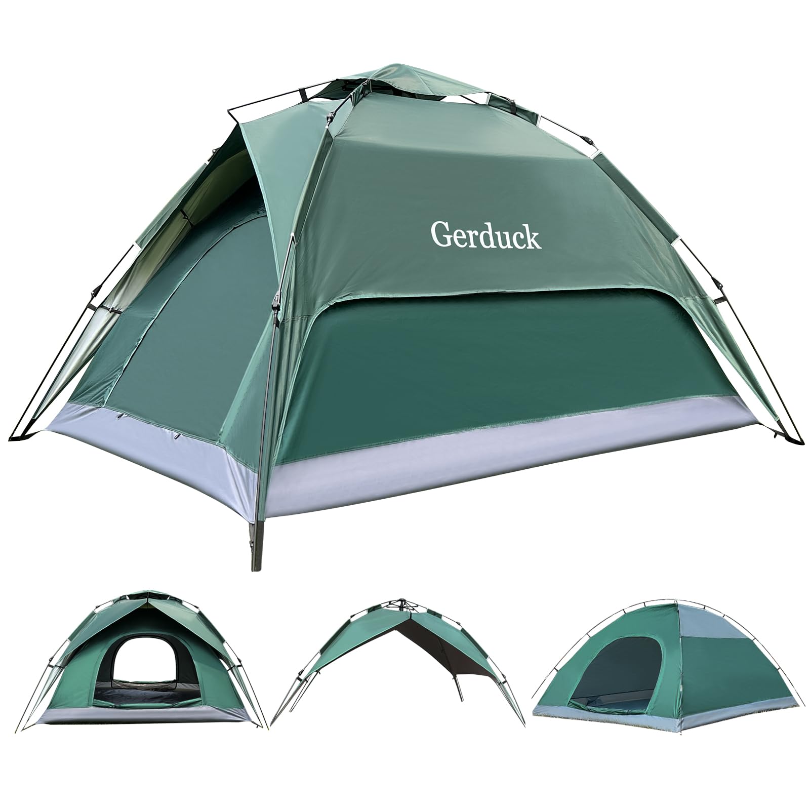 3-in-1 Instant Pop Up Tents for Camping, 2/4/6 Person Camping Tent,60s Automatic Quick Easy Setup Tent, Waterproof Stand Up Family Tents for Camping,
