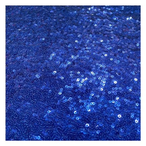 Tissu matelassé à paillettes bleu haut de gamme pour robe de soirée