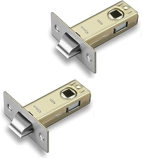 Tubular Latch,45mm Tubular Latch,Mortice Latch Polished Chrome Door Latch Designed to Be Used with Sprung Lever Door Handles,Stainless Steel Bracket