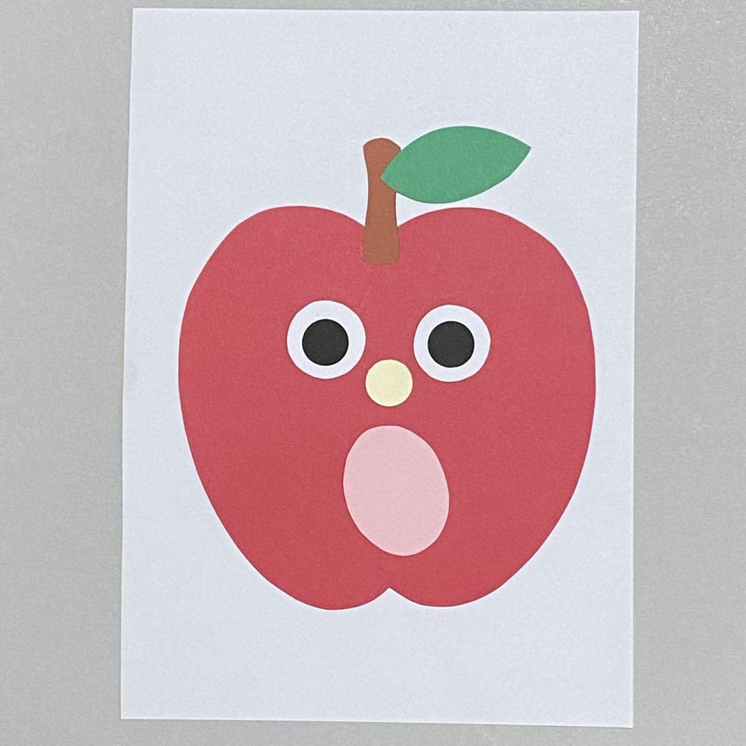 Amazon.co.jp: りんごコロコロ 画用紙製作8枚セット スケッチ