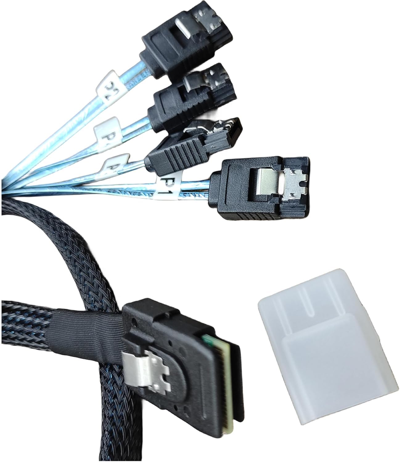 THE LEGACY 8087/36 Pin SFF-8087 to S-ata Mini SAS Breakout Cable SFF8087 to S-ata Mini-SAS to 4X S-ata Breakout Cable 1M 1 year warranty