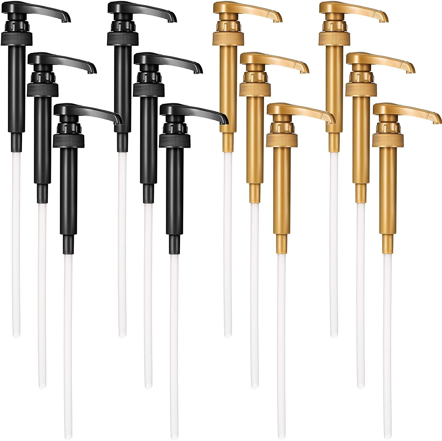 16 Packs Syrup Pumps,Coffee Syrup Pump Dispenser Fits 25.4