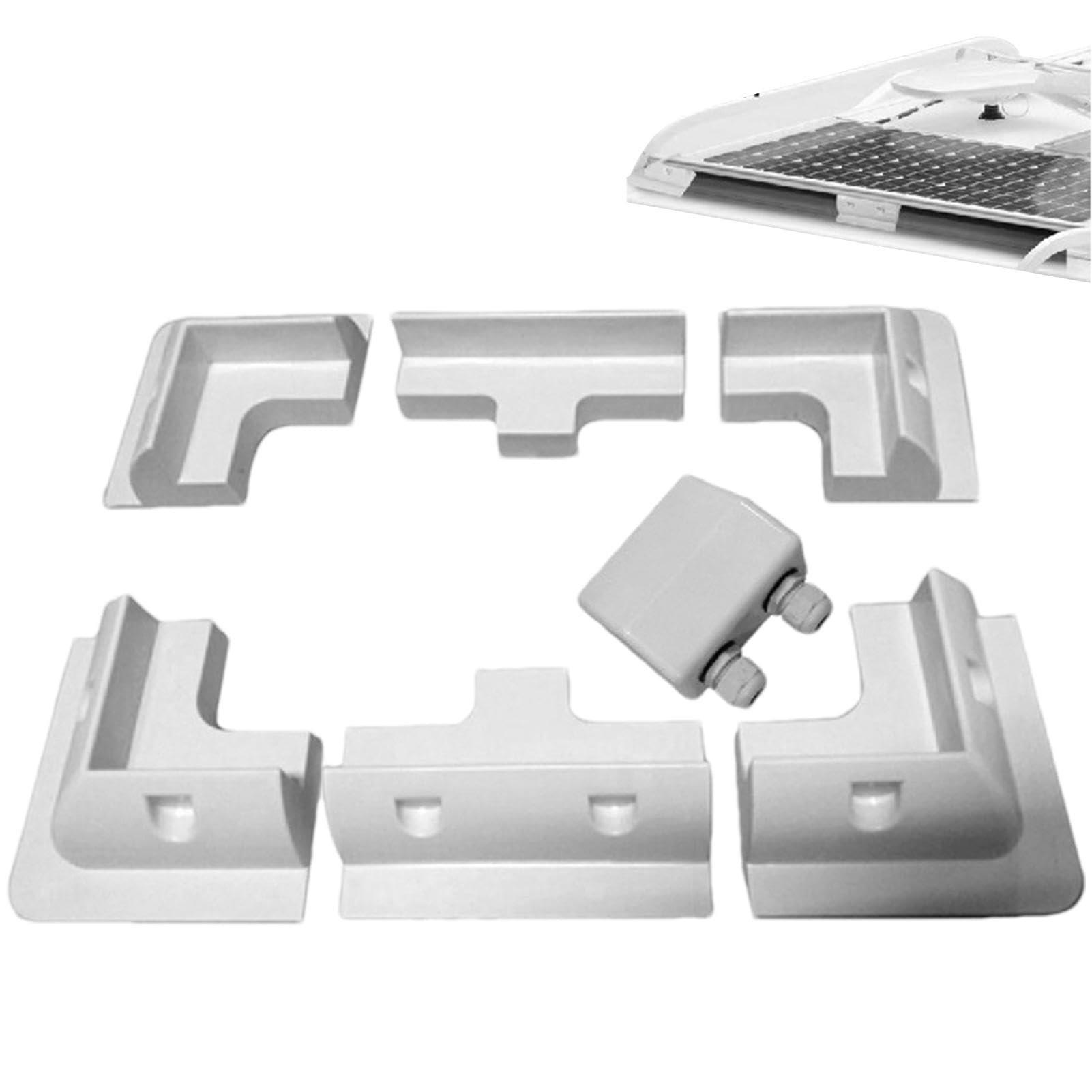 Staffe di montaggio ,Montaggio del pannello solare | Kit di supporto | per capannone senza trapani | Kit di montaggio solare, staffe , kit di supporto angolare, resistente ai raggi UV,
