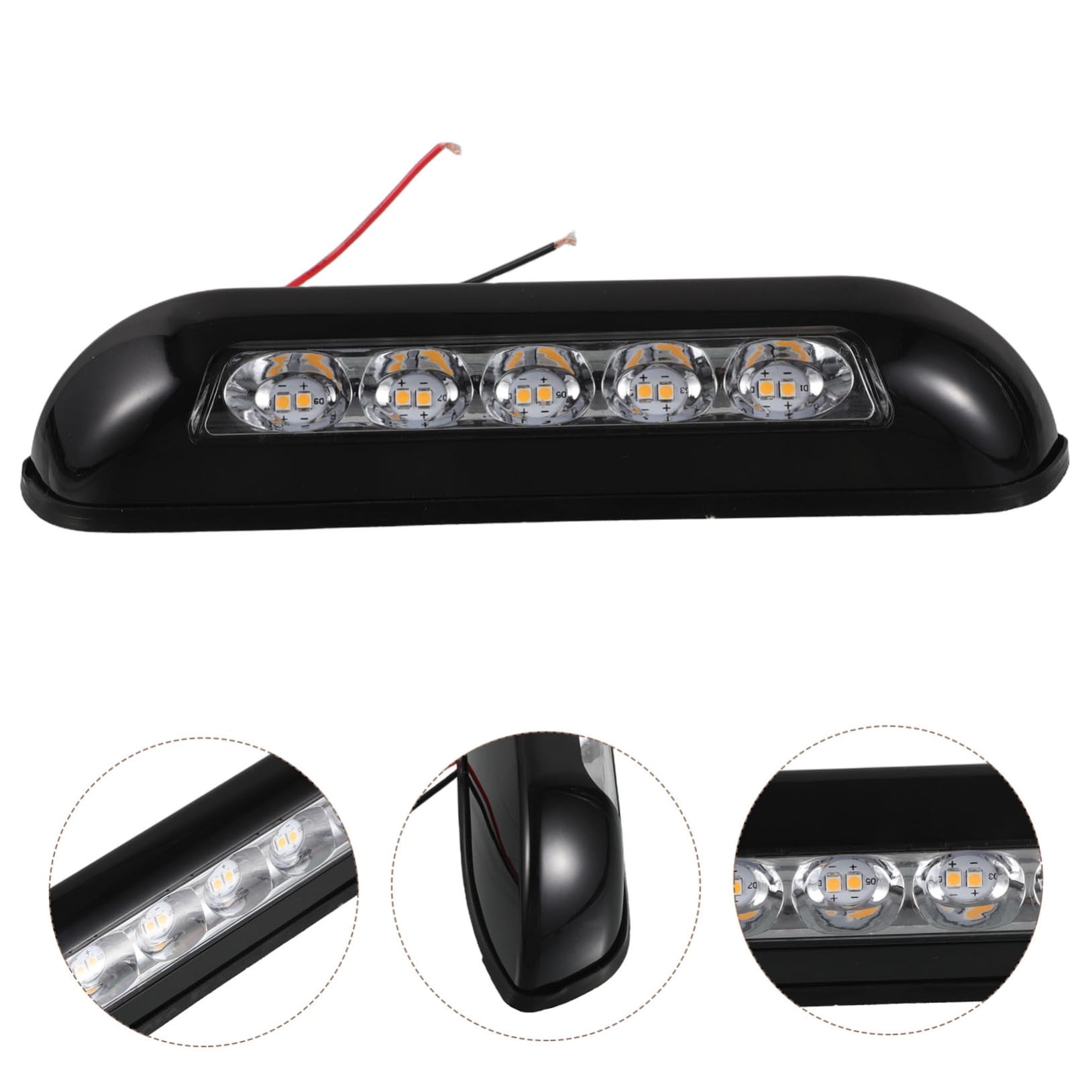 CLISPEED Luce LED da Esterno per Camper e Rimorchio, Regolazione di Tensione, Materiale Pp Resistente, per Modifiche RV e Uso All'aperto