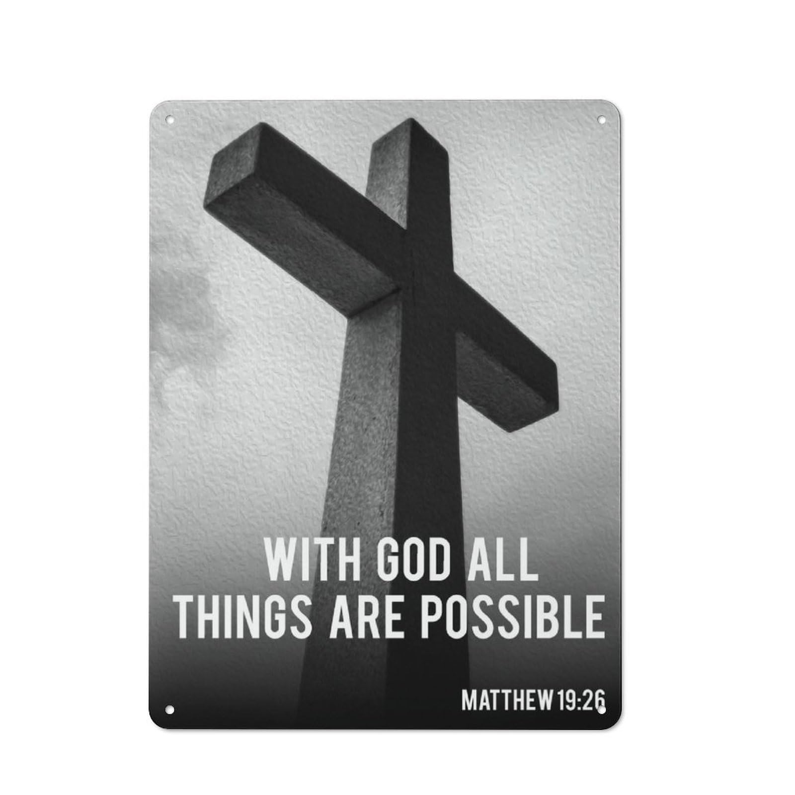 Junmoney With God Tin Wall Plaque 40X30cm With For Bar Or Restaurant, Suited To Bar Decor Enthusiasts