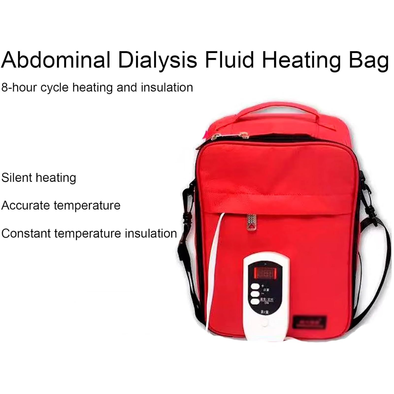 Borsa riscaldante per dialisi addominale da 2,5 l, incubatrice per auto domestica, telecomando, timer, spegnimento automatico, sicurezza per casa e auto