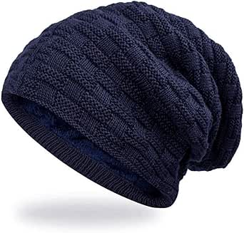 Cashmere Slouchy Beanie For Women | Lightweight Knit Winter Hat | Cuffed Soft Warm Cap | One Size Black - View #7