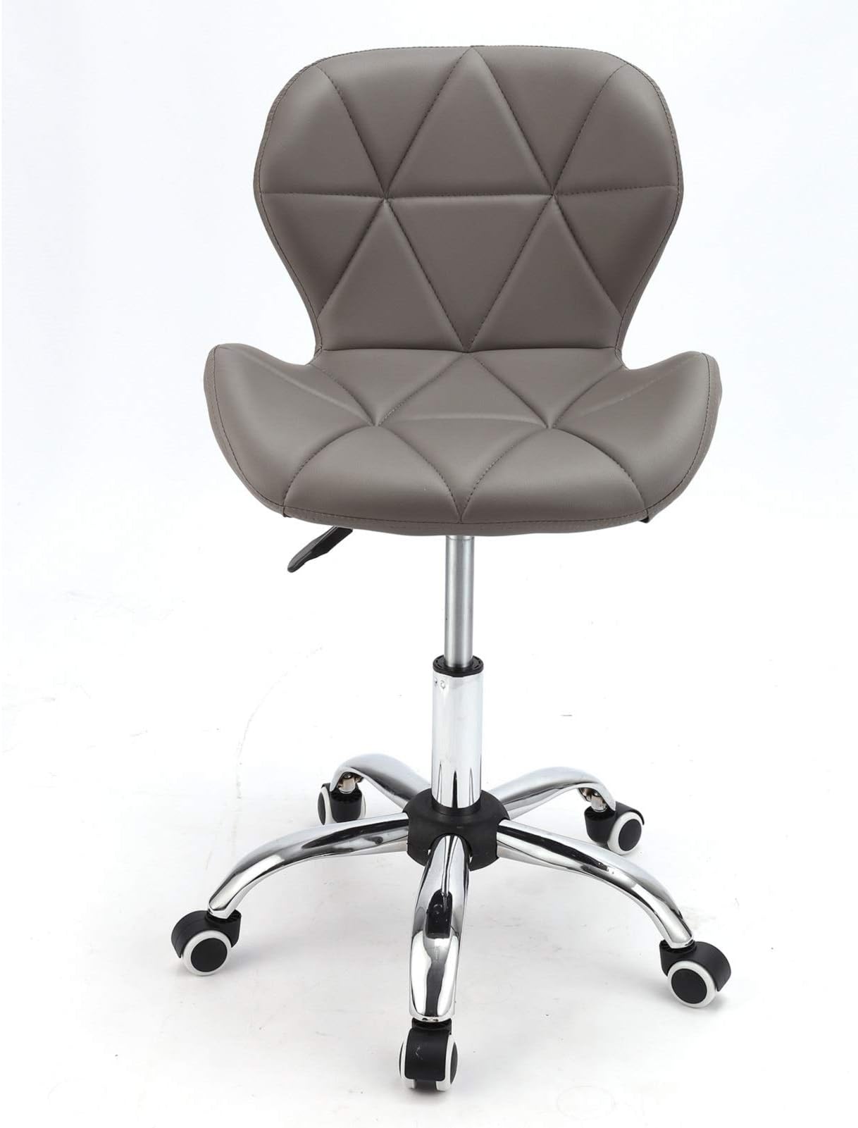 Trintion Swivel Home Office Chair 68-78 * 48 * 37cm Adjustable Cushioned Office Chair 360° Leather Desk Chair Ergonomic Swivel Chair with Castor Wheels for Home Office Bar