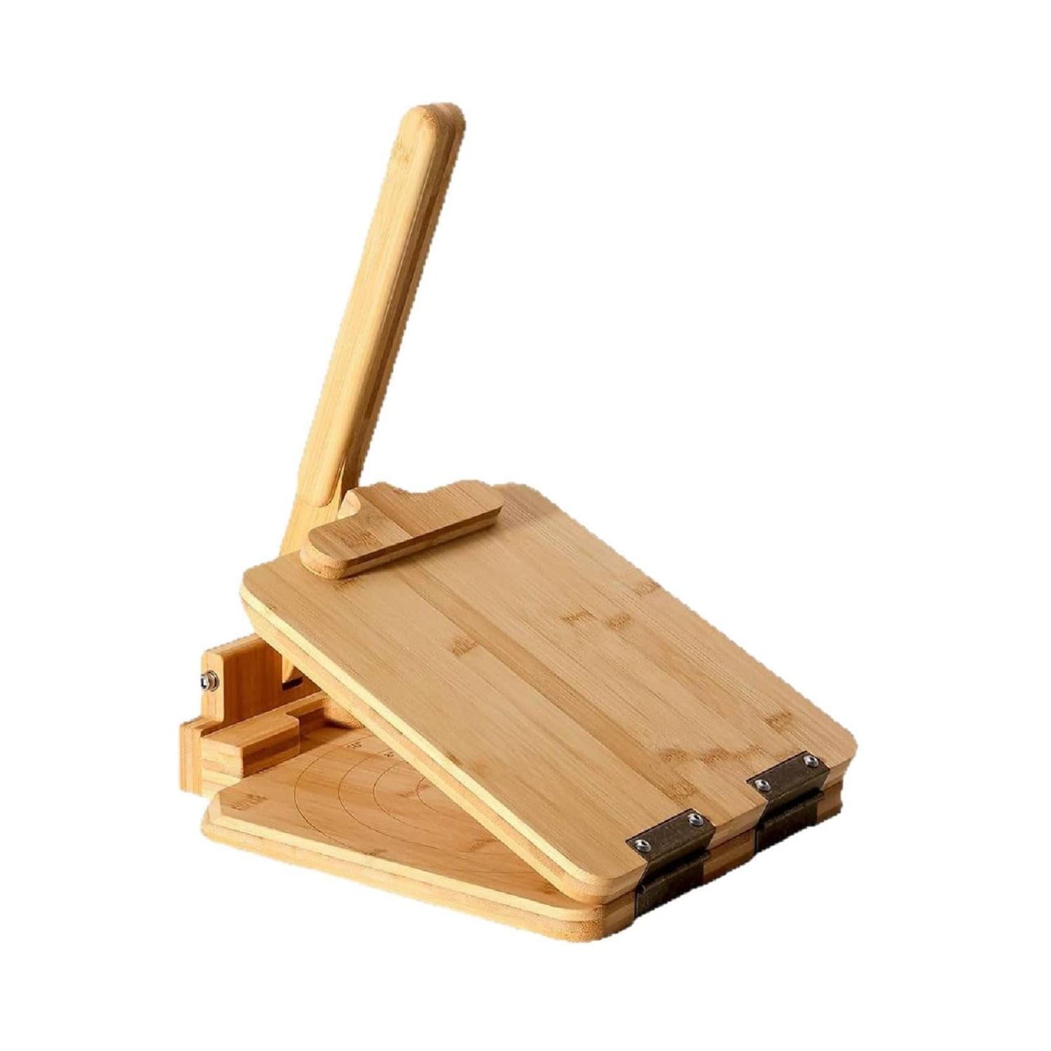 Ojiva® Bamboo Tortilla Press Wooden Tortilla Press with Sheets Traditional Tortilladora Manual for Home Cooks, Bakers, Taco Nights, Kitchen, 32 X 26 CM-picture-15