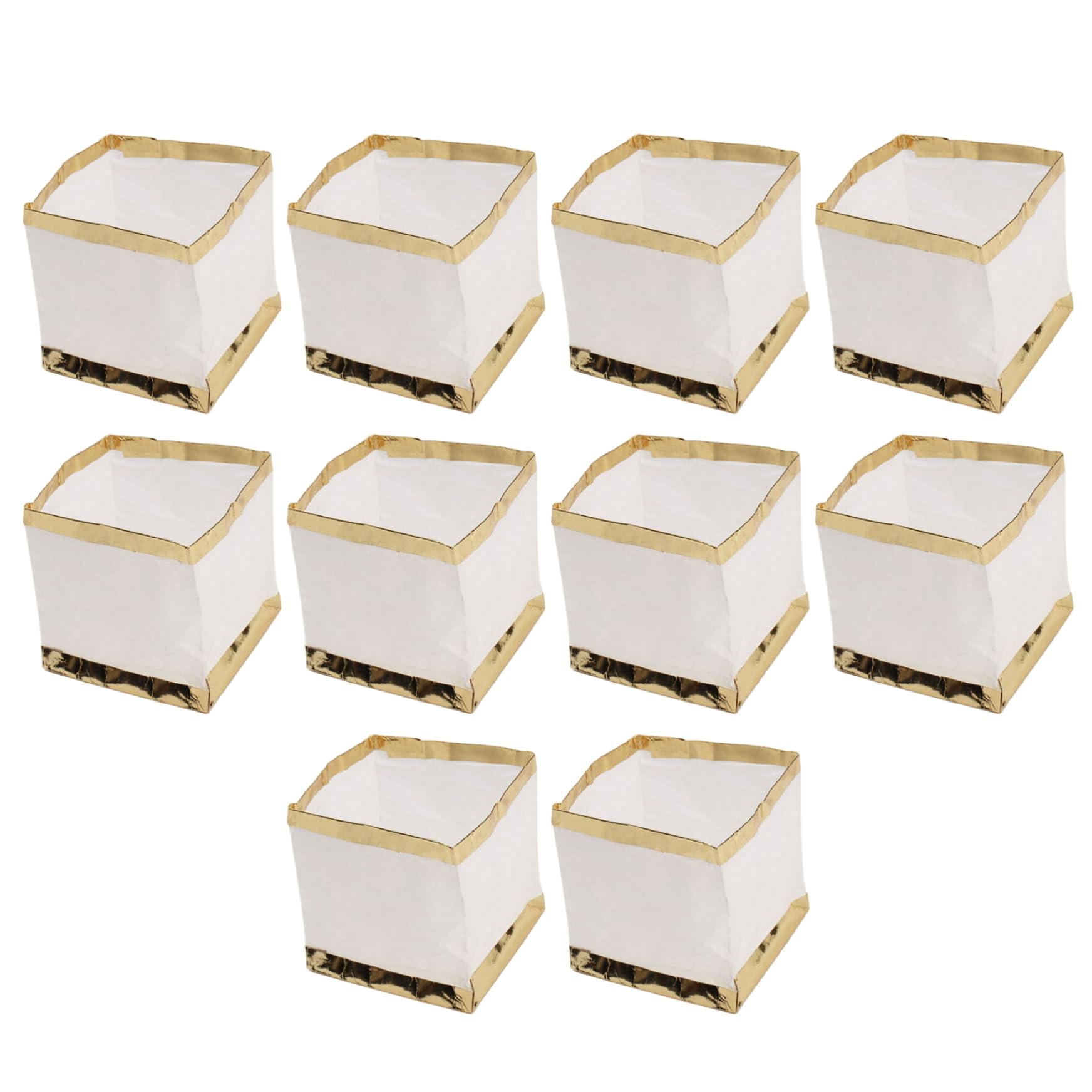 10Pcs Floating Lanterns 4x4x4" Waterproof Square White Paper Floating Pool Lights to Release in Water for Outside Wishing Praying, without Candle Lanterns for Pool White Paper