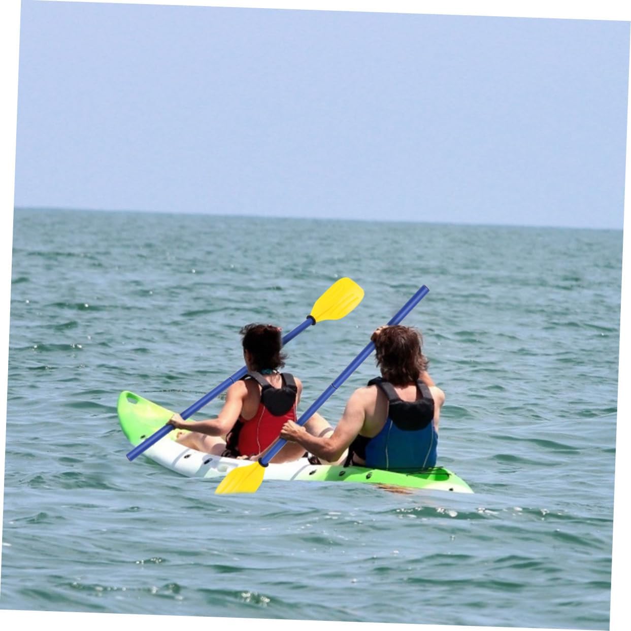 2pair French Oars Plastic Paddles of Detachable Paddles for Boat for Family Outings Kayak Canoe