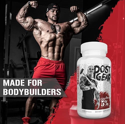 Miniatura 3 de 5% Nutrition Rich Piana Post Gear PCT Support Booster  Bloqueador de estrógeno, inhibidor de la aromatasa  Suplemento de terapia de post ciclo  DAA,