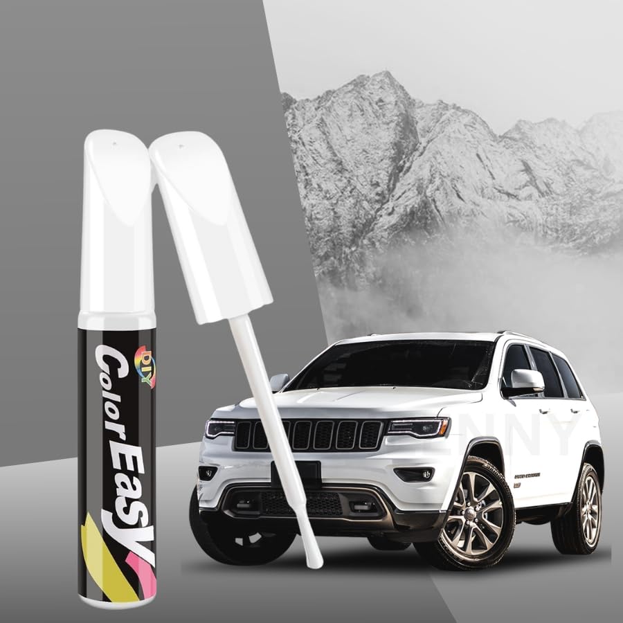 Image of Car Scratch Remover Touch Up Paint Pen Automotive Car Paint Pen 2 In 1 Car Paint Scratch Repair for Deep Scratches Special-Purpose Car Paint (Arctic White)