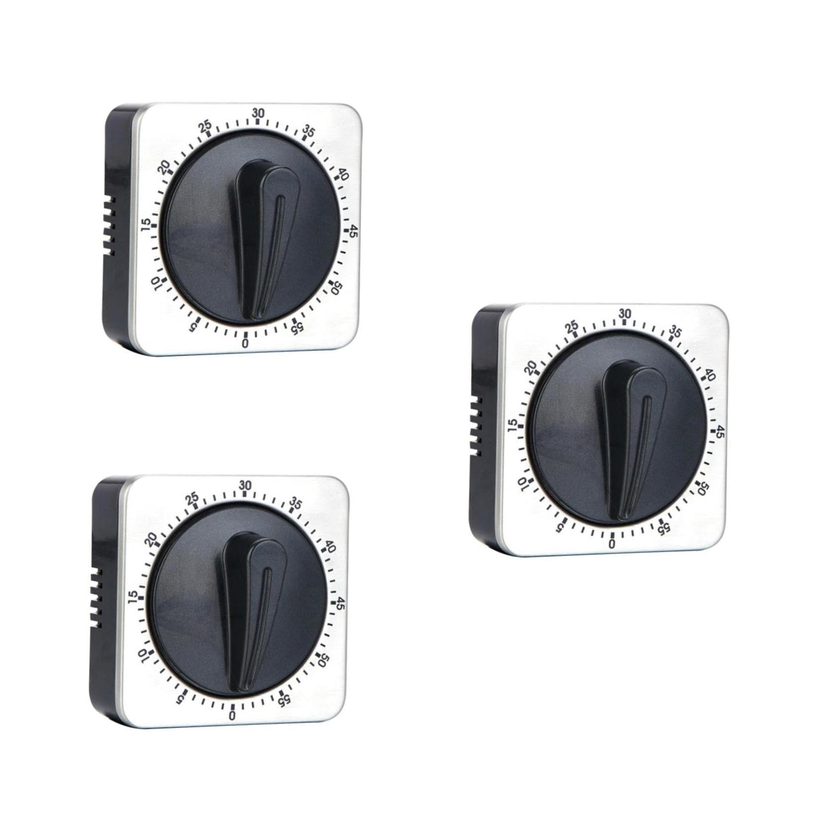 Alipis 3st Sport-Timer Magnetischer Timer 60 Minuten Mechanischer Zeitschaltuhr Für Zu Hause Mechanische Zeiterinnerung er Koch Erinnerung An Den Koch Black