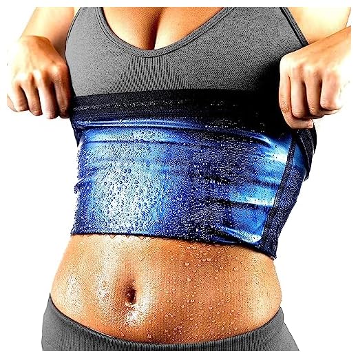 BODYSUNER Waist Trainer for Women Lower Belly Fat Sweat Band for Stomach Weight Loss Sauna Suit Workout Gym Deep Blue,L/XL