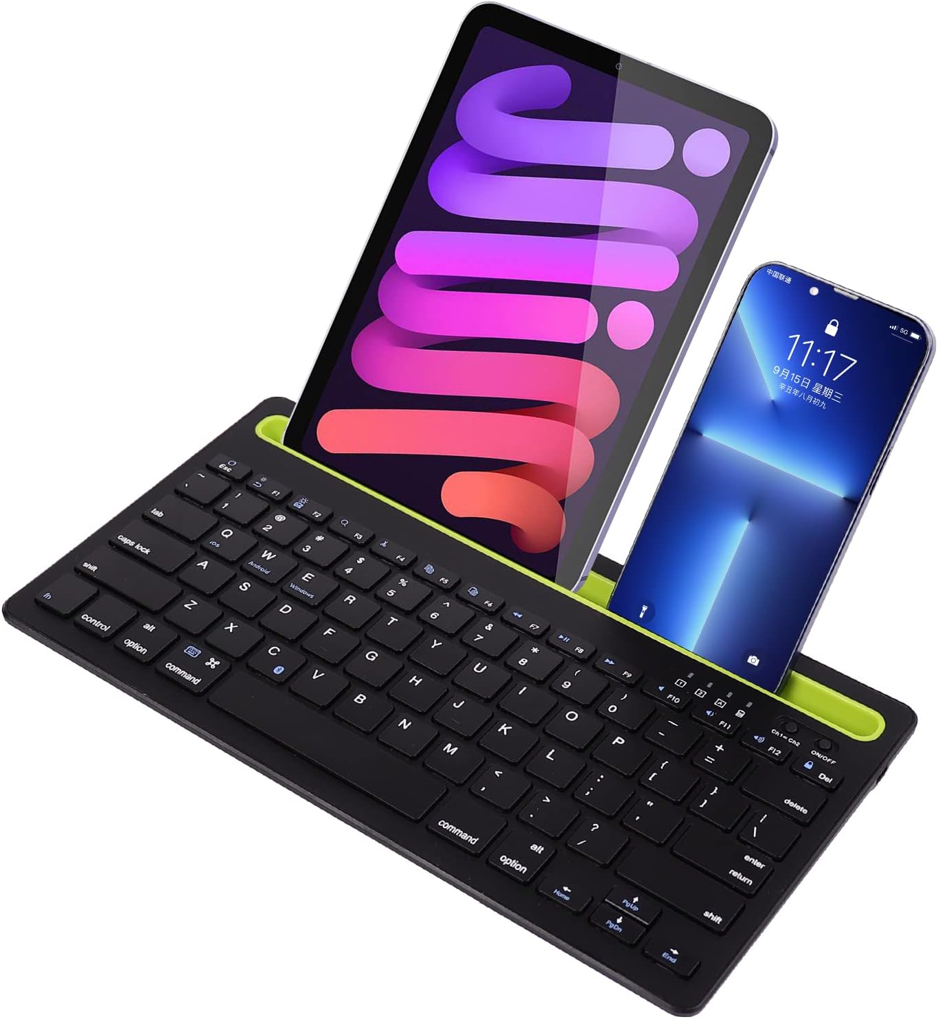 Amazon.co.jp: Fmlyhom ワイヤレスキーボード タブレット キーボード bluetooth スマホ用キーボード 薄型 2台 ...