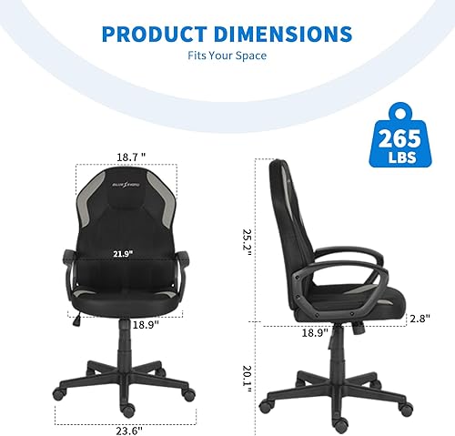 Miniatura 2 de Ergonomic Office Chair, Home Office Desk Chairs with Breathable Mesh Fabric and 360 Rotating Wheel Adjustable Height Computer Chair with Gently Tilt