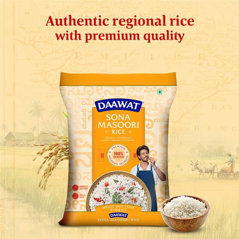 Image of Daawat Sona masuri 5 kg (Pack of 3)