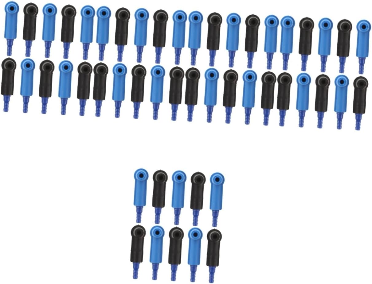 Mobestech 50pcs High-Performance Brake Bleeder Kit Brake Oil Exchange Tool Leak-Resistant Connector for Automotive Maintenance