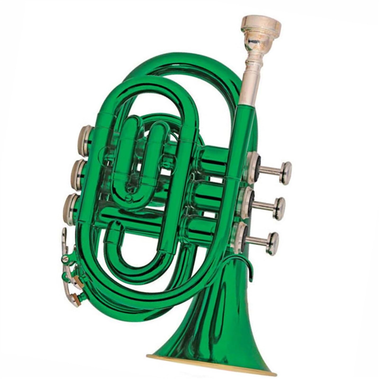Standard Trąbka Ton Bb Trąbka Kieszonkowa Mosiądz Stal Nierdzewna Profesjonalna Kieszonkowa Trąbka Instrument Muzyczny