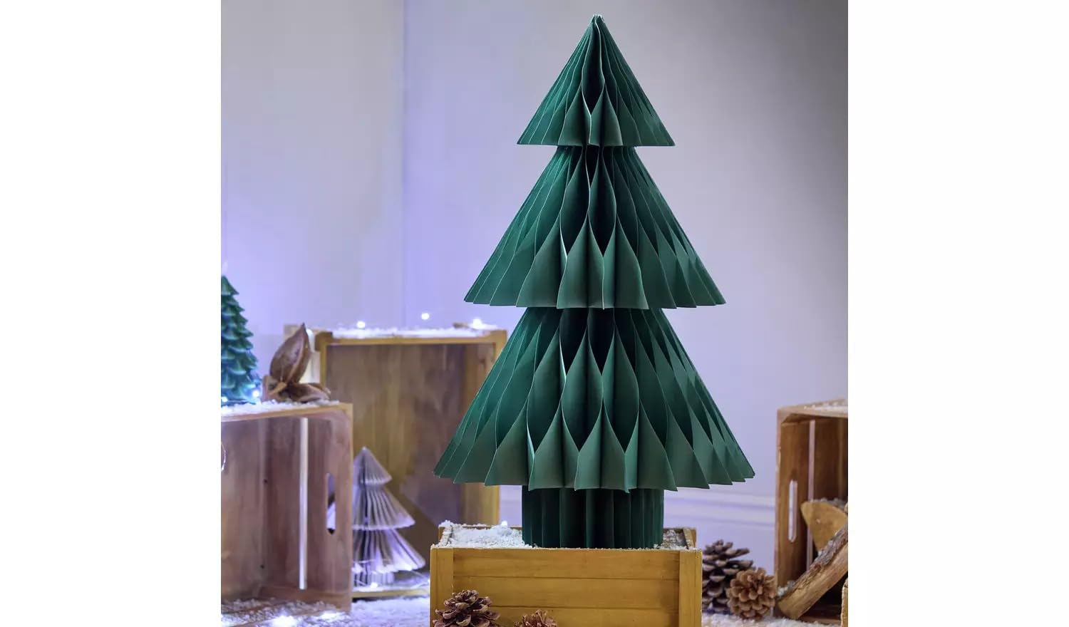 Aidni Green Paper Honeycomb Christmas Tree