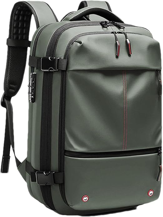 Sac à Dos De Loisirs Zanzibar Pour Femme – Vert Olive / Noir, En Nylon Et Polyuréthane, Pour Ordinateur Portable