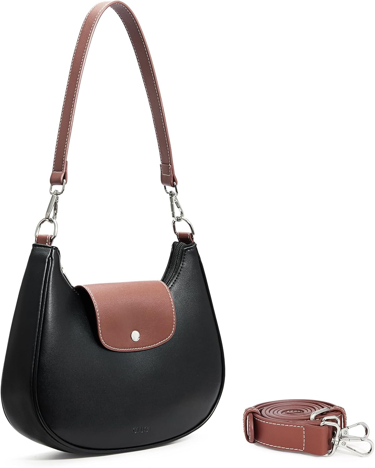 CLUCI Shoulder Bag for Women, RFID Blocking Purse Vegan Leather Hobo Handbags with Adjustable Strap Anti Theft Crossbody Bag - Image 7